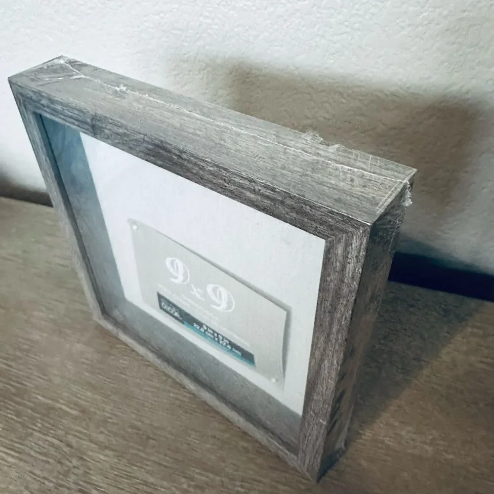 Wall Hanging Shadowbox Wood Farmhouse Frame Decor
